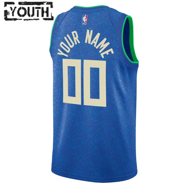 Camiseta Milwaukee Bucks Personalizada City Edition 2023-24 Swingman para Niño