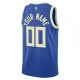 Camiseta Milwaukee Bucks Personalizada City Edition 2024-25 Azul Swingman para Hombre
