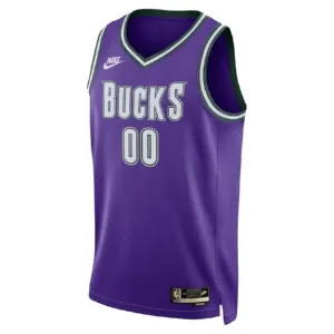 Camiseta Milwaukee Bucks Personalizada Classic Edition 2022-23 Púrpura Swingman para Hombre