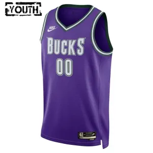 Camiseta Milwaukee Bucks Personalizada Classic Edition 2022-23 Púrpura Swingman para Niño