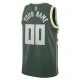 Camiseta Milwaukee Bucks Personalizada Icon Edition Verde Swingman para Hombre
