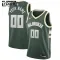Camiseta Milwaukee Bucks Personalizada Icon Edition Verde Swingman para Niño