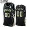 Camiseta Milwaukee Bucks Personalizada Statement Edition Negro Swingman para Niño
