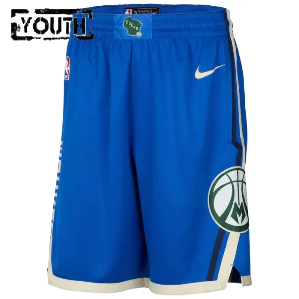 Pantalones Milwaukee Bucks City Edition 2024-25 Swingman para Niño