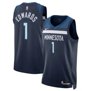 Camiseta Minnesota Timberwolves Anthony Edwards 1 Icon Edition Swingman para Hombre
