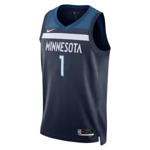 Camiseta Minnesota Timberwolves Anthony Edwards 1 Icon Edition Swingman para Hombre