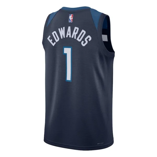 Camiseta Minnesota Timberwolves Anthony Edwards 1 Icon Edition Swingman para Hombre