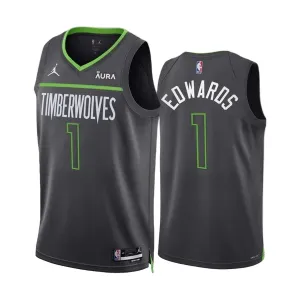 Camiseta Minnesota Timberwolves Anthony Edwards 1 Statement Edition Swingman para Hombre