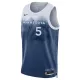 Camiseta Minnesota Timberwolves Anthony Edwards 5 City Edition 2023-24 Azul Swingman para Hombre