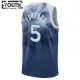 Camiseta Minnesota Timberwolves Anthony Edwards 5 City Edition 2023-24 Azul Swingman para Niño