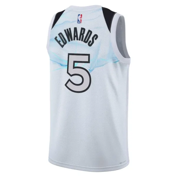 Camiseta Minnesota Timberwolves Anthony Edwards City Edition 2024-25 Blanco Swingman para Hombre