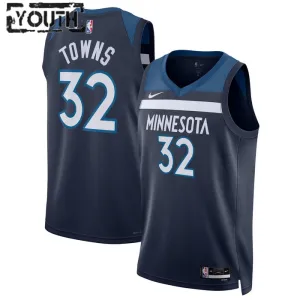 Camiseta Minnesota Timberwolves Karl Anthony Towns 32 Icon Edition Swingman para Niño