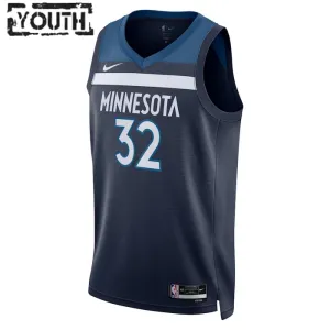 Camiseta Minnesota Timberwolves Karl Anthony Towns 32 Icon Edition Swingman para Niño