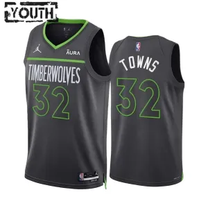Camiseta Minnesota Timberwolves Karl Anthony Towns 32 Statement Edition Swingman para Niño Camiseta Minnesota Timberwolves Karl Anthony Towns 32 Statement Edition Swingman para Niño