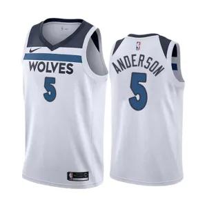 Camiseta Minnesota Timberwolves Kyle Anderson 5 Association Edition Blanco Swingman para Hombre