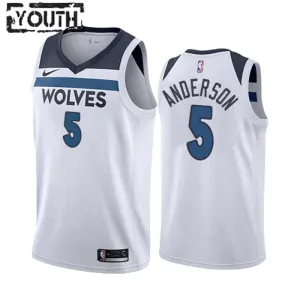 Camiseta Minnesota Timberwolves Kyle Anderson 5 Association Edition Blanco Swingman para Niño
