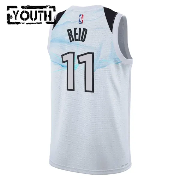 Camiseta Minnesota Timberwolves Naz Reid City Edition 2024-25 Blanco Swingman para Niño