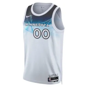 Camiseta Minnesota Timberwolves Personalizada City Edition 2024-25 Blanco Swingman para Hombre
