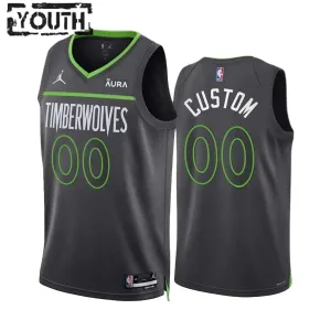 Camiseta Minnesota Timberwolves Personalizada Statement Edition Swingman para Niño