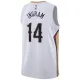 Camiseta New Orleans Pelicans Brandon Ingram 14 Association Edition Blanco Swingman para Hombre