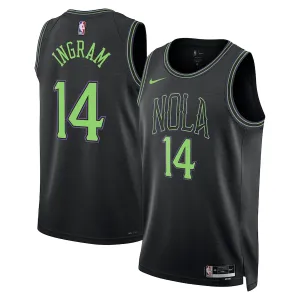 Camiseta New Orleans Pelicans Brandon Ingram City Edition 2023-24 Azul Swingman para Hombre