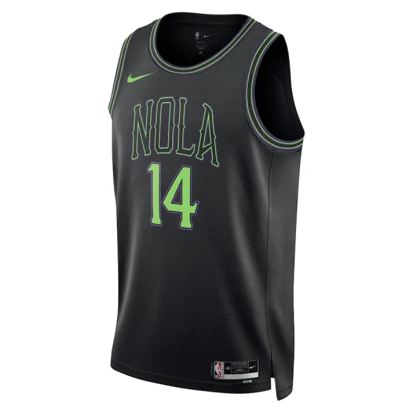 Camiseta New Orleans Pelicans Brandon Ingram City Edition 2023-24 Azul Swingman para Hombre