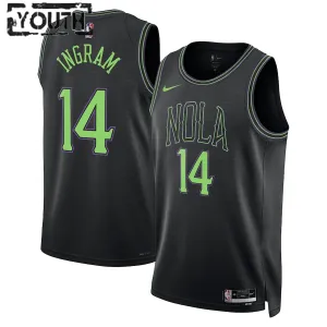 Camiseta New Orleans Pelicans Brandon Ingram City Edition 2023-24 Azul Swingman para Niño