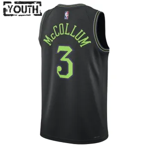 Camiseta New Orleans Pelicans CJ McCollum 3 City Edition 2023-24 Azul Swingman para Niño