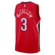 Camiseta New Orleans Pelicans CJ Mccollum 3 Statement Edition Rojo Swingman para Hombre