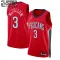 Camiseta New Orleans Pelicans CJ Mccollum 3 Statement Edition Rojo Swingman para Niño