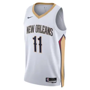 Camiseta New Orleans Pelicans Dyson Daniels 11 Association Edition Blanco Swingman para Hombre