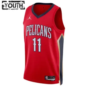 Camiseta New Orleans Pelicans Dyson Daniels 11 Statement Edition Rojo Swingman para Niño