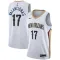 Camiseta New Orleans Pelicans jonas valanciunas 17 Association Edition Blanco Swingman para Hombre