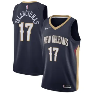 Camiseta New Orleans Pelicans jonas valanciunas 17 Icon Edition Swingman para Hombre