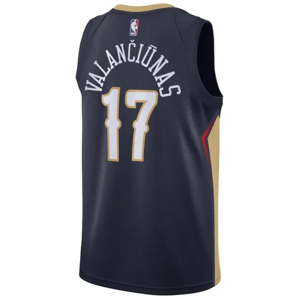 Camiseta New Orleans Pelicans jonas valanciunas 17 Icon Edition Swingman para Hombre
