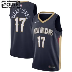 Camiseta New Orleans Pelicans jonas valanciunas 17 Icon Edition Swingman para Niño
