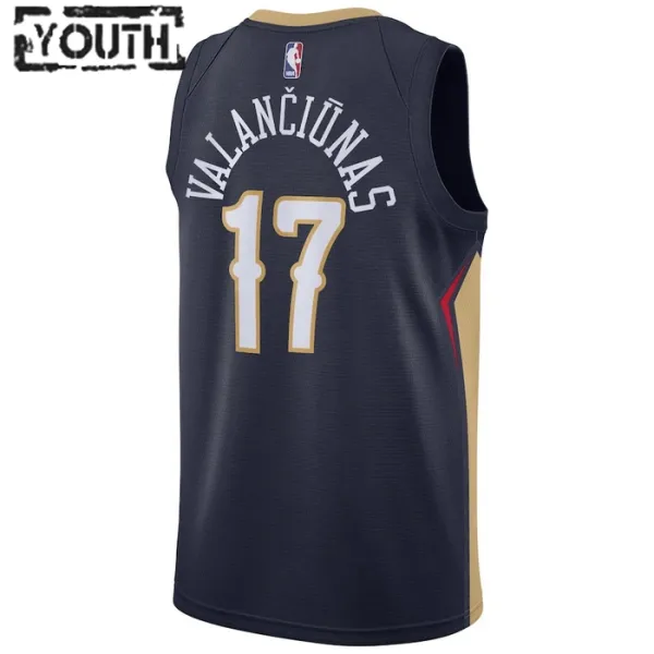 Camiseta New Orleans Pelicans jonas valanciunas 17 Icon Edition Swingman para Niño