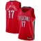 Camiseta New Orleans Pelicans jonas valanciunas 17 Statement Edition Rojo Swingman para Hombre