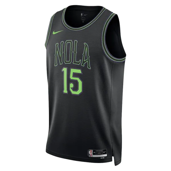 Camiseta New Orleans Pelicans Jose Alvarado City Edition 2023-24 Azul Swingman para Hombre