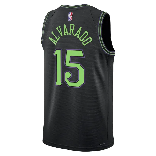 Camiseta New Orleans Pelicans Jose Alvarado City Edition 2023-24 Azul Swingman para Hombre