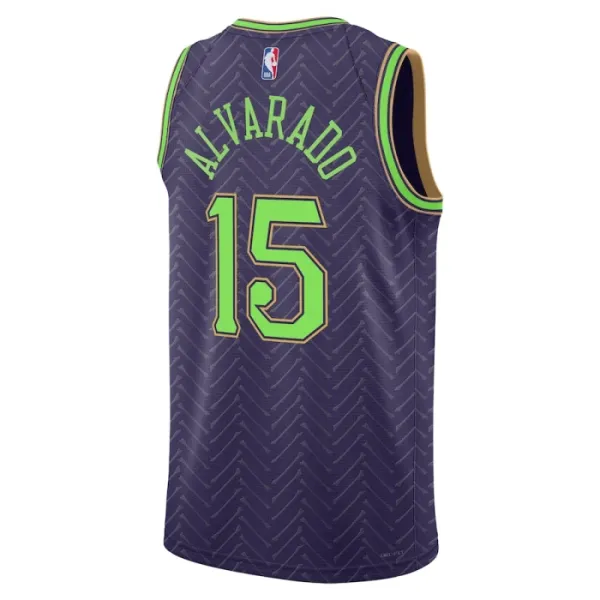Camiseta New Orleans Pelicans Jose Alvarado City Edition 2024-25 Púrpura Swingman para Hombre