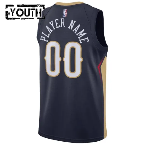 Camiseta New Orleans Pelicans Personalizada Icon Edition Swingman para Niño