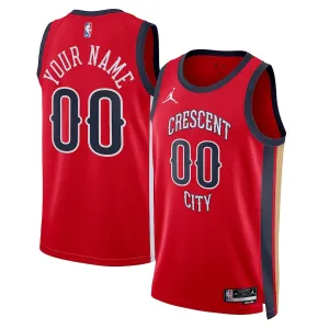 Camiseta New Orleans Pelicans Personalizada Statement Edition 2023-24 Rojo Swingman para Hombre