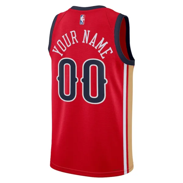 Camiseta New Orleans Pelicans Personalizada Statement Edition 2023-24 Rojo Swingman para Hombre