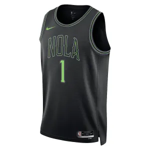 Camiseta New Orleans Pelicans Zion Williamson City Edition 2023-24 Azul Swingman para Hombre