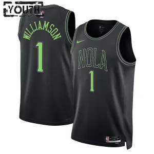 Camiseta New Orleans Pelicans Zion Williamson City Edition 2023-24 Azul Swingman para Niño
