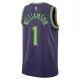 Camiseta New Orleans Pelicans Zion Williamson City Edition 2024-25 Púrpura Swingman para Hombre