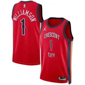 Camiseta New Orleans Pelicans Zion Williamson Statement Edition 2023-24 Rojo Swingman para Hombre