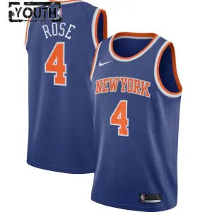 Camiseta New York Knicks Derrick Rose 4 Icon Edition Swingman para Niño