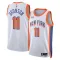 Camiseta New York Knicks Jalen Brunson City Edition 2024-25 Blanco Swingman para Hombre